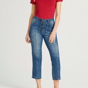 Liverpool Relaxed Fit Cropped Ankle Jeans Blue Size 8/29